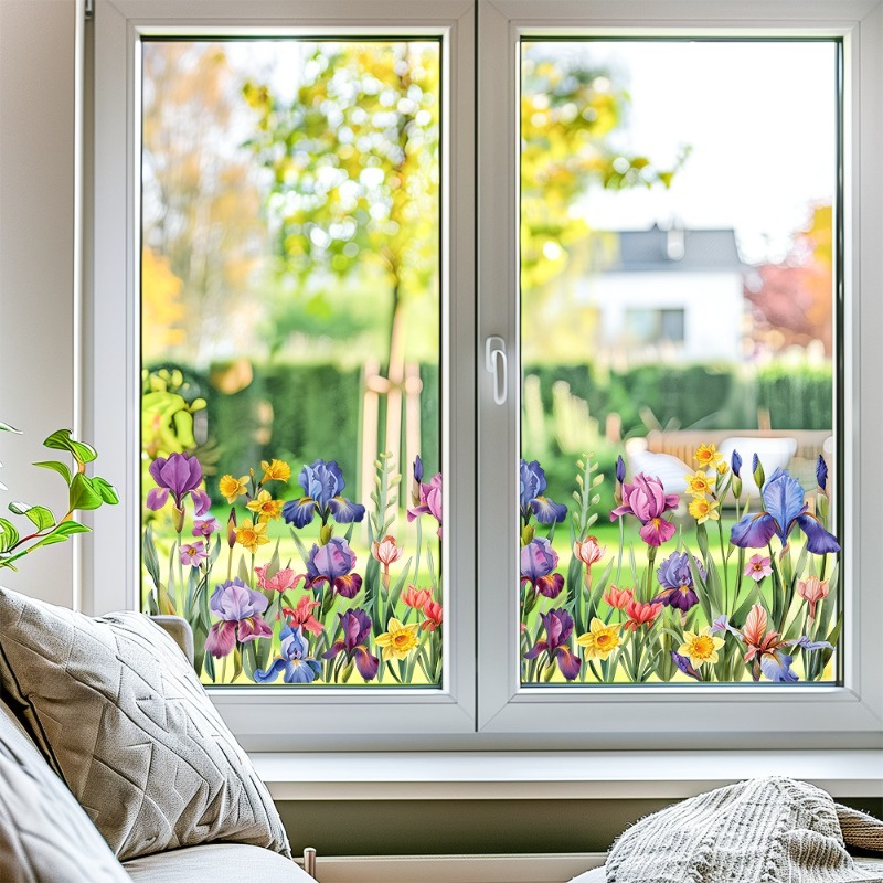 Colorful Beautiful Iris Flower - огляд і ціна Pvc Panel Background