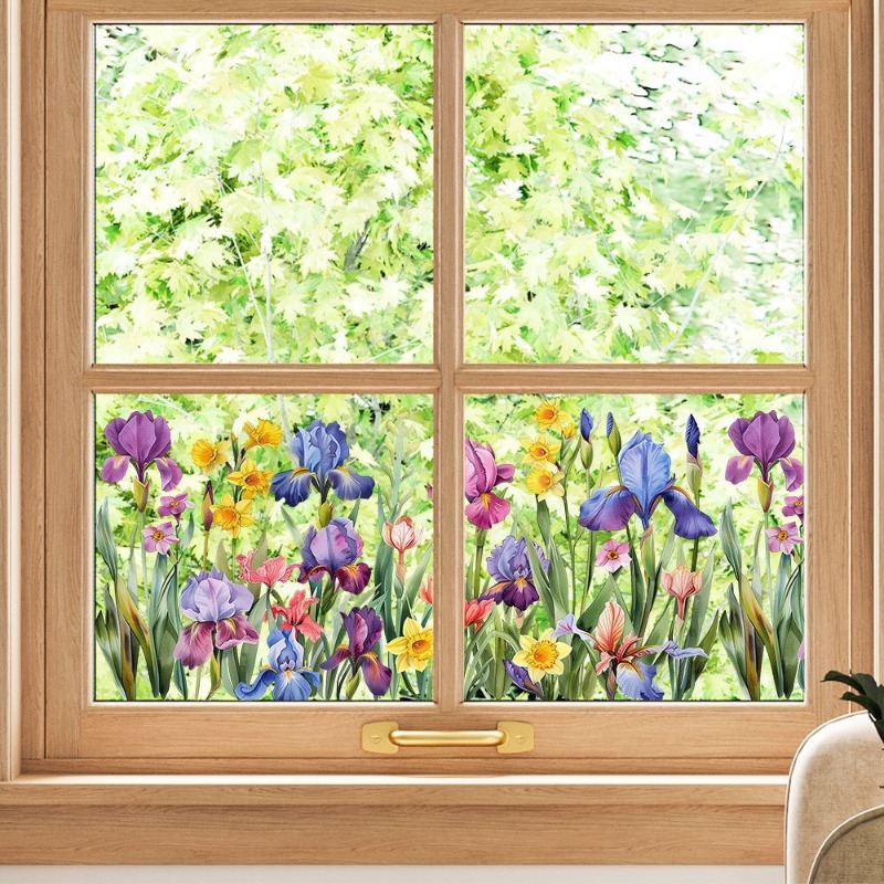 Colorful Beautiful Iris Flower - огляд і ціна Pvc Panel Background